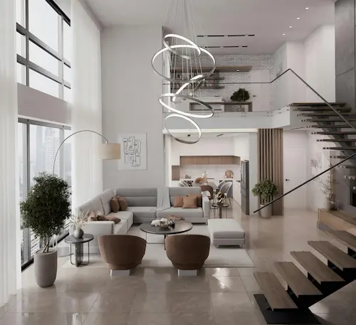 Interior view of a Duplex Unit